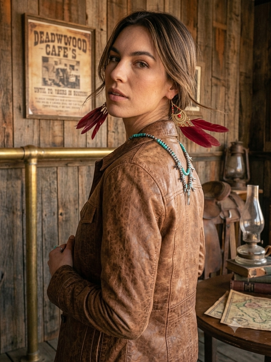 Boho Feather Chandelier Earrings
