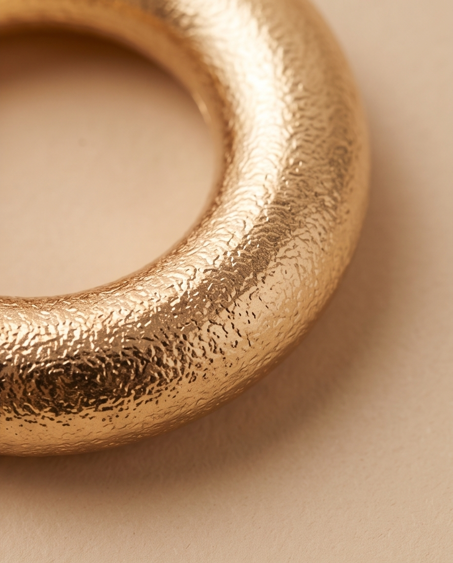 Gold Chunky Textured Hoop Earrings