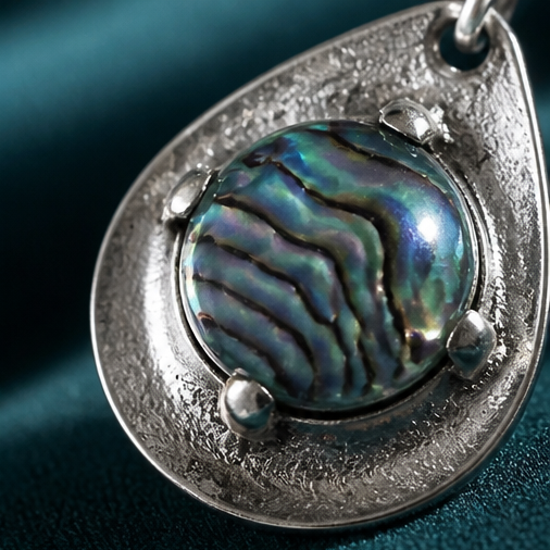 Iridescent Teardrop Drop Earrings