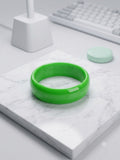 Jade Green Gloss Bangle Bracelet