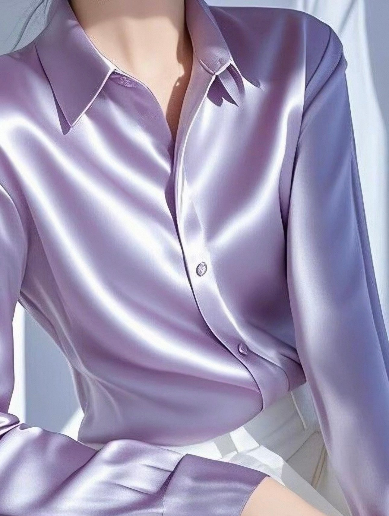 Polished Statement Collar Blouse