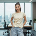 Waist-Tie Flutter Sleeve Top
