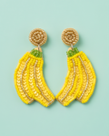Banana Bunch Beaded Drop Earrings