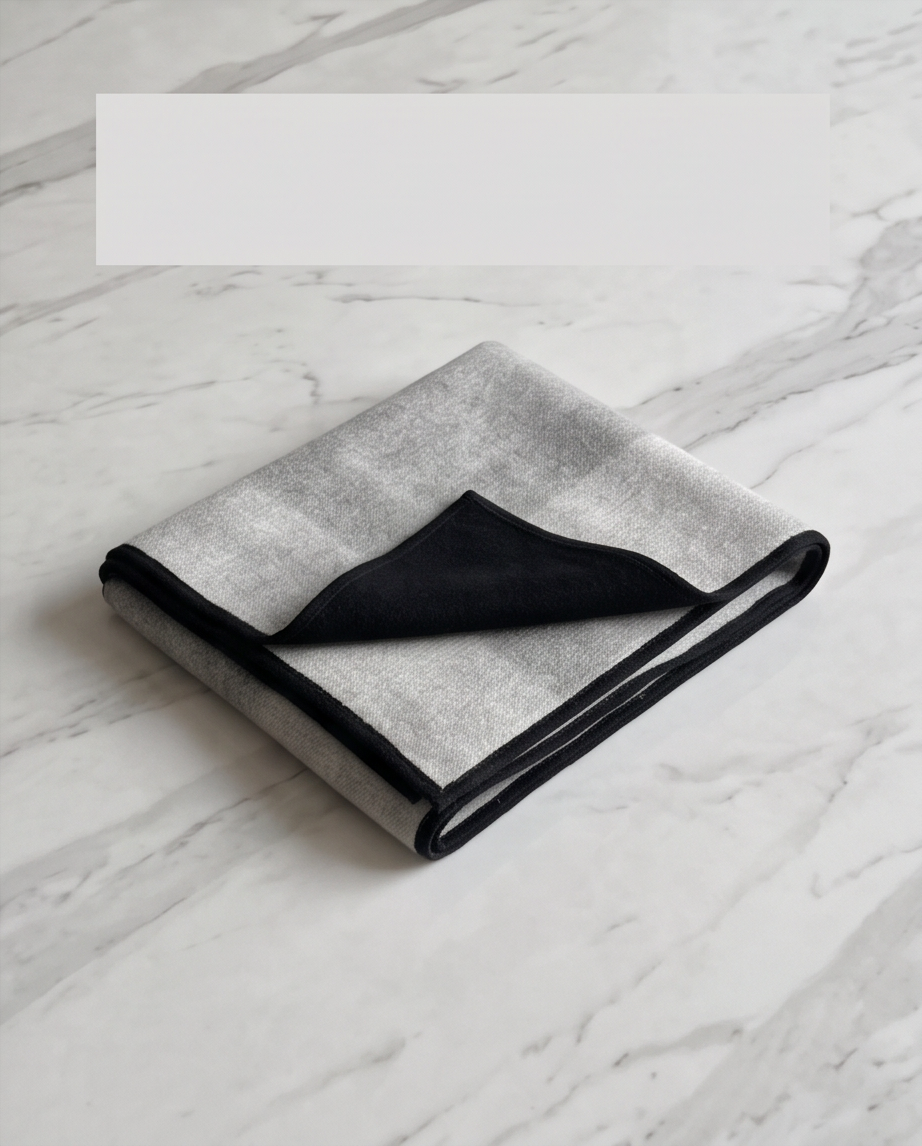 Reversible Grey & Black Poncho Cape