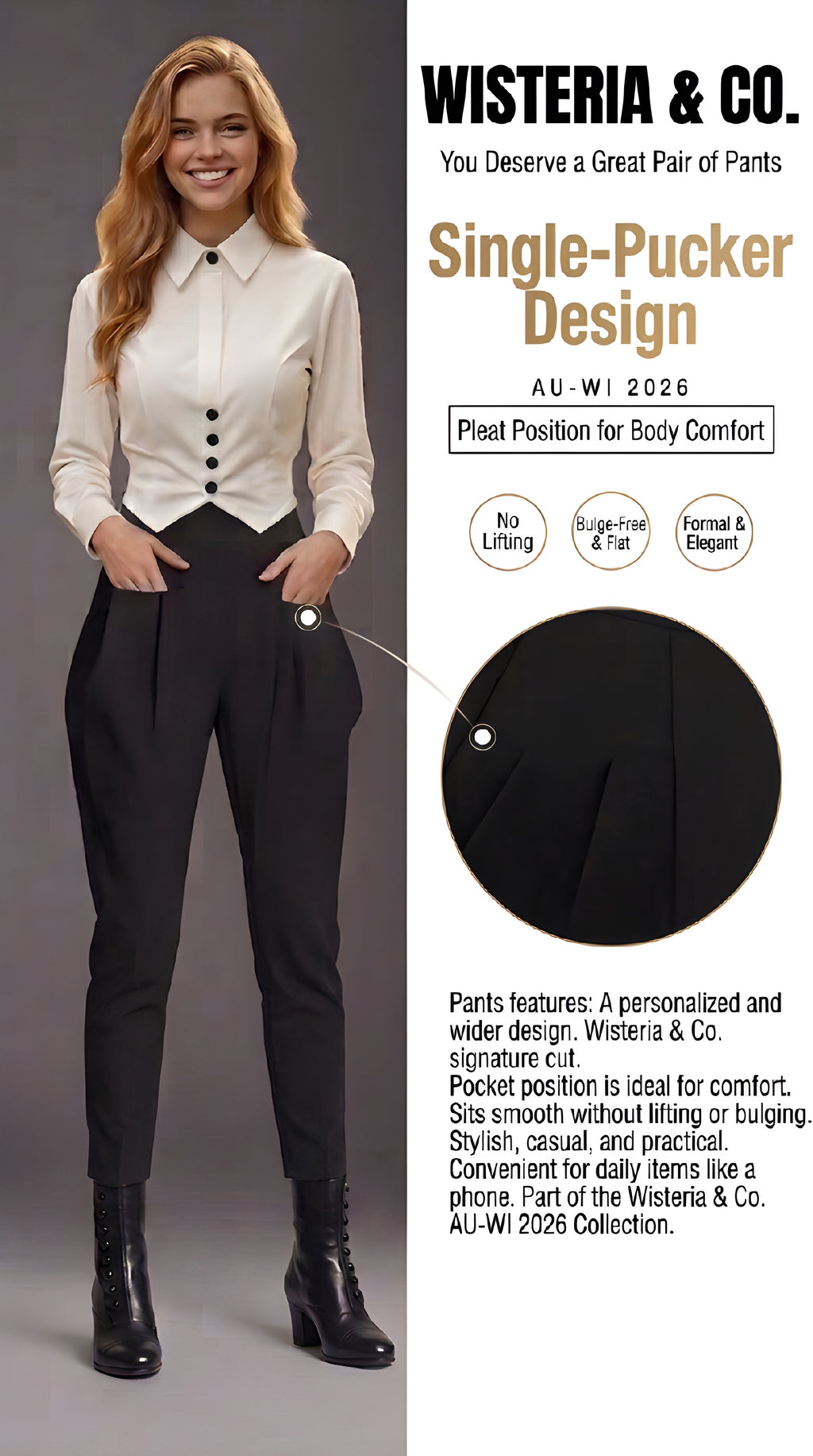 Monochrome Power Tapered Trousers