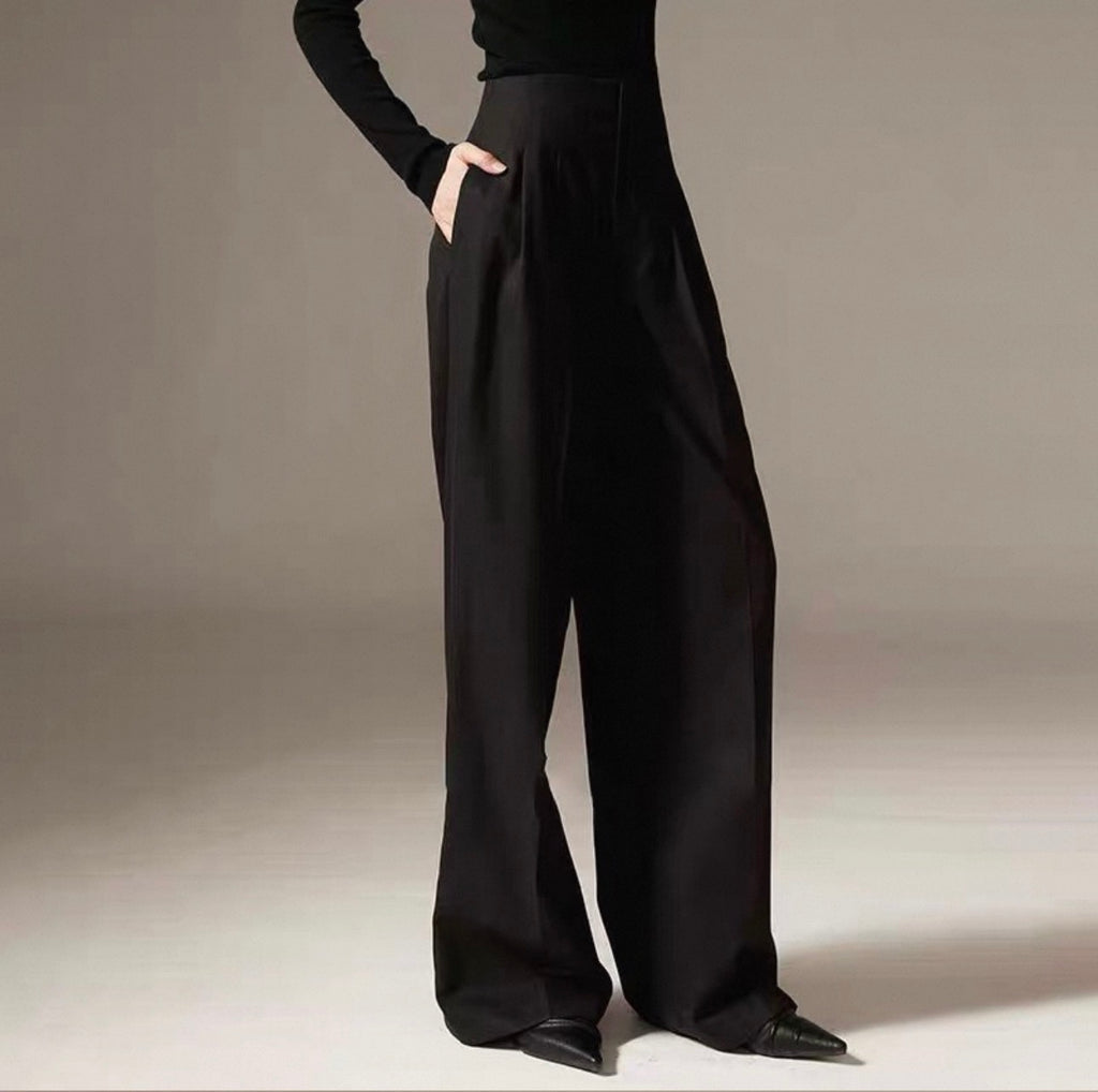 The No-Iron Executive Trouser - full length lifestyle shot on model