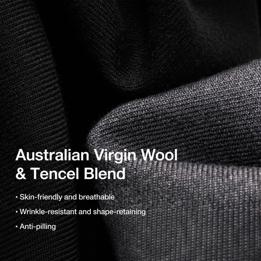 The Pleat-Front Wide-Leg Suit Trouser