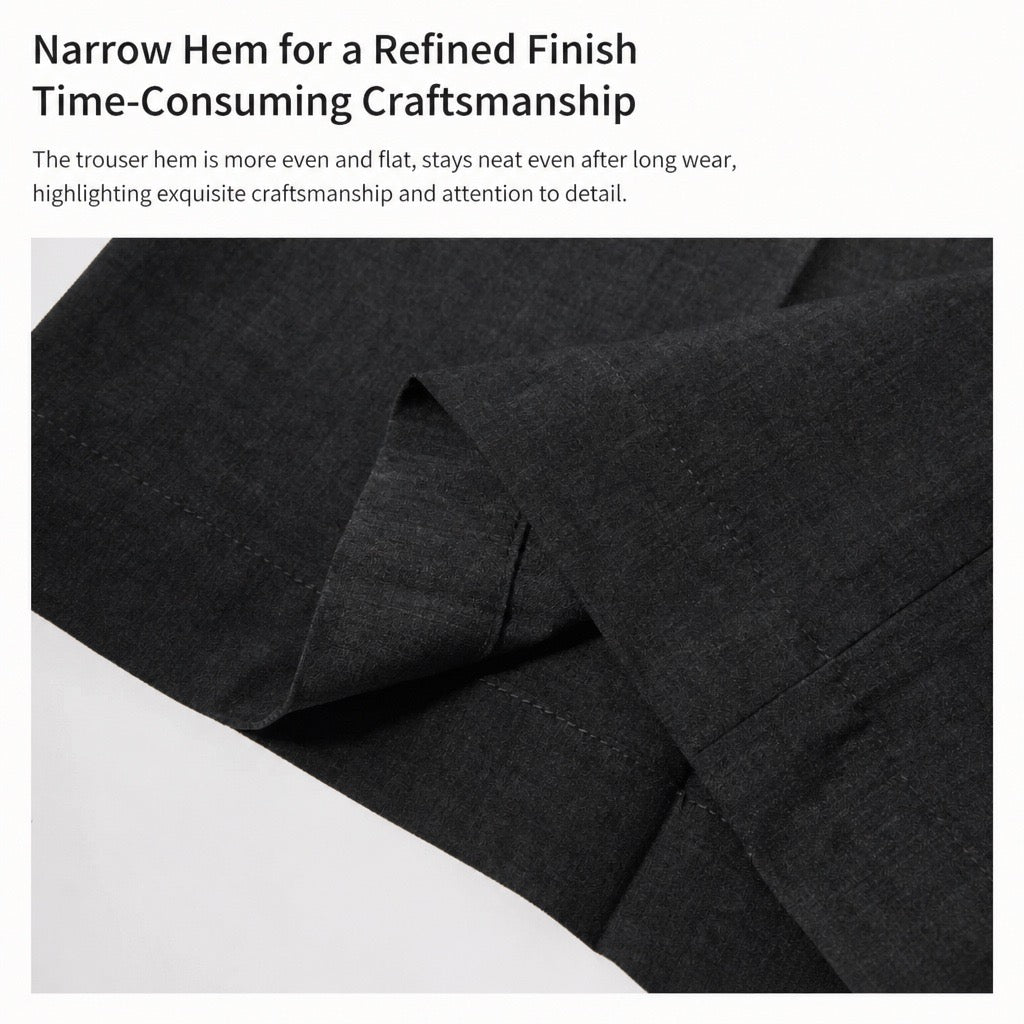 The Pleat-Front Wide-Leg Suit Trouser