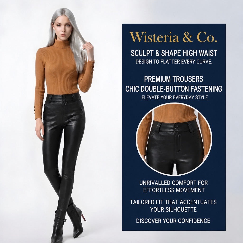 The Power Leg — Genuine Leather Skinny Trousers