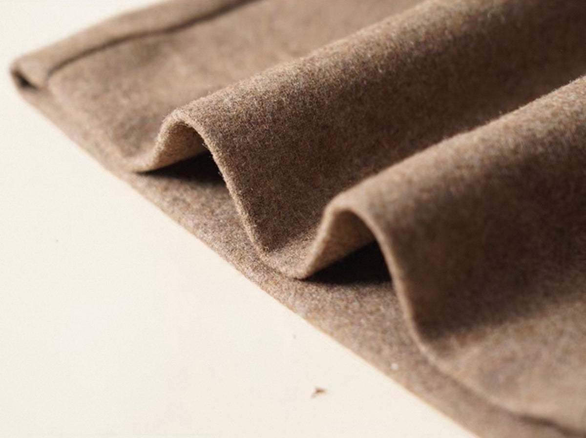 High-Waist Wide-Leg Wool Blend Suit Trousers