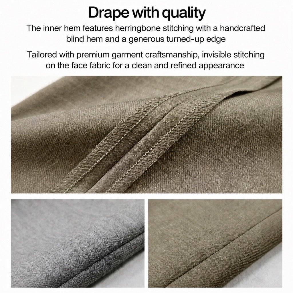Khaki Taupe Italian Virgin Wool Tailored Suit Set