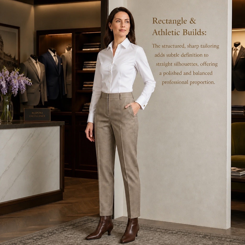 Khaki Taupe Italian Virgin Wool Tailored Suit Set