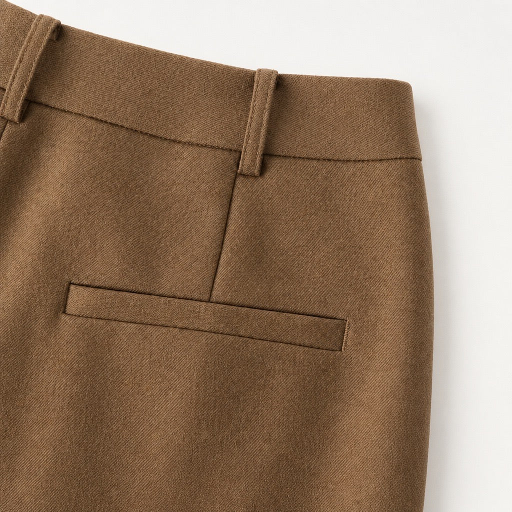 Barrington Fine Wool Wide-Leg Trousers