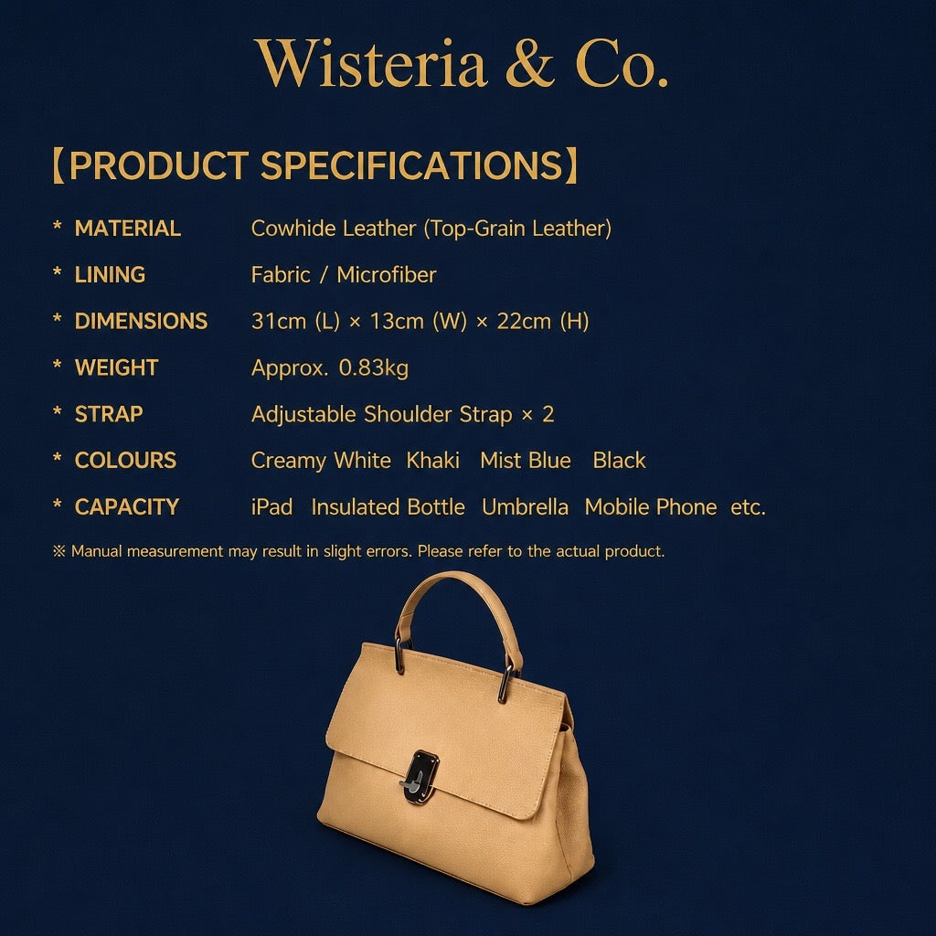 Full-Grain Leather Commuter Top Handle Bag