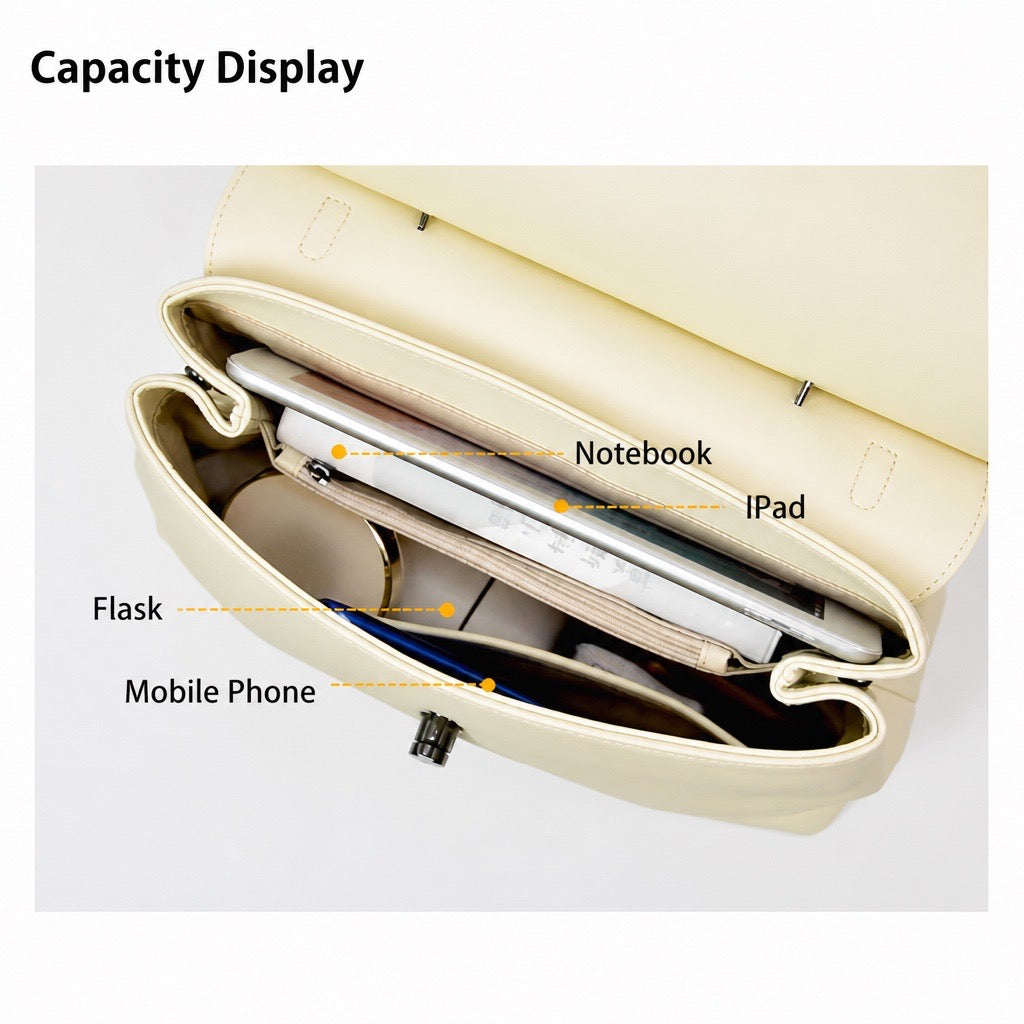 Full-Grain Leather Commuter Top Handle Bag