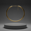 Gold Tube Choker Necklace