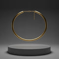 Gold Slim Rigid Collar Necklace