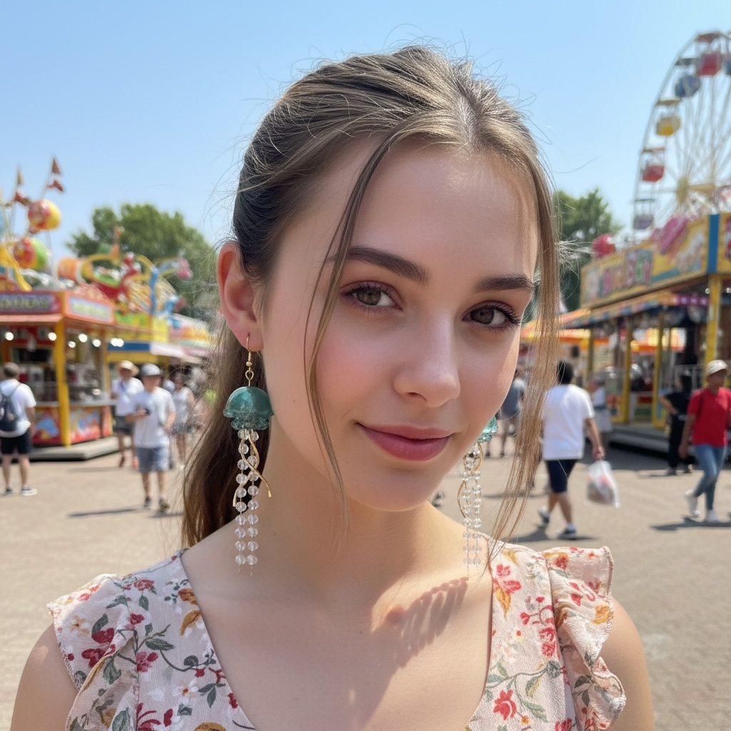 Crystal Jellyfish Drop Earrings