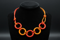 Colour-Pop Circle Link Necklace