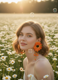 Sunflower Beaded Fringe Earrings