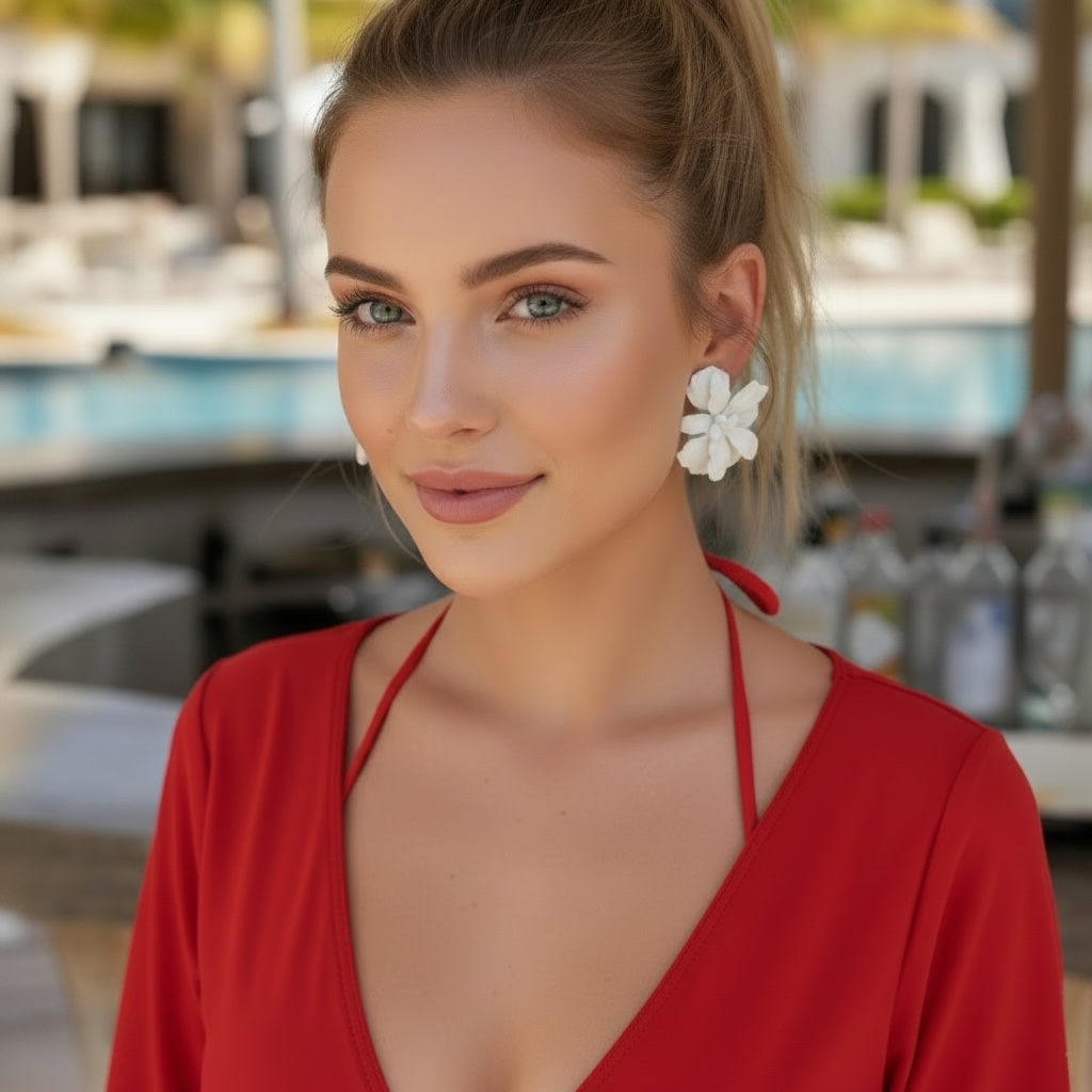 Orchid Stud Earrings