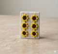 Sunflower Triple Drop Statement Earrings