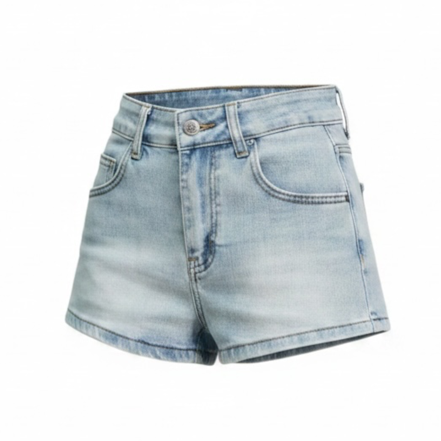 Bow-Detail Denim Shorts