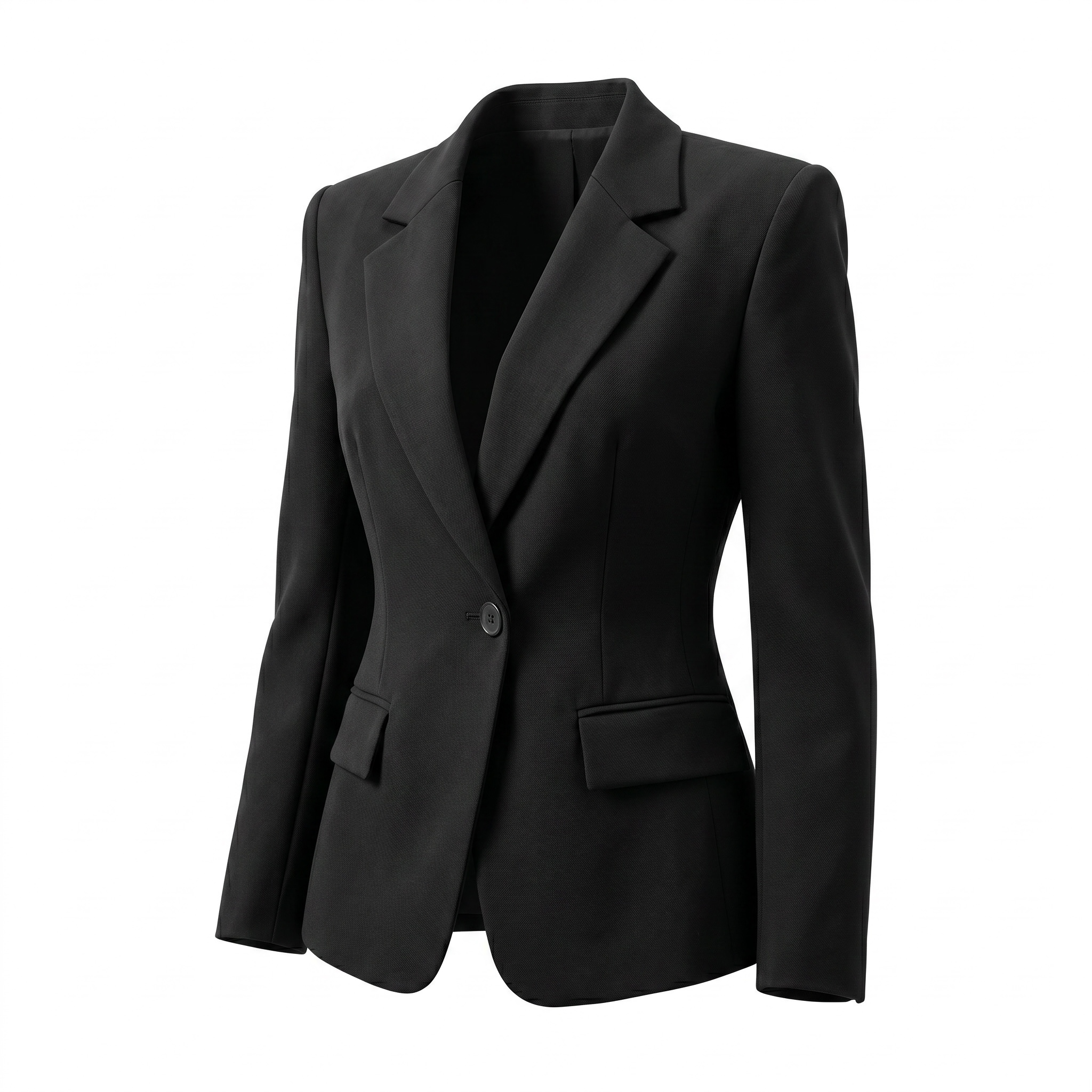 Black Tailored Blazer & Wide-Leg Trouser Co-Ord Set