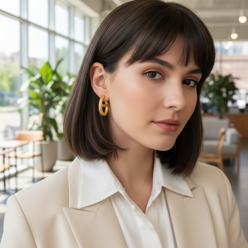 Gold Earrings - Smart Casual
