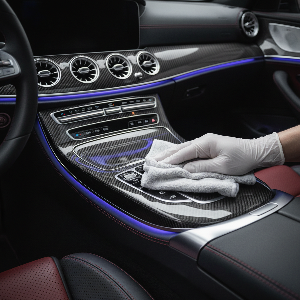 Mercedes-Benz Interior Car Cleaning Kit — Detailing Brush, Microfibre Cloth & Storage Case