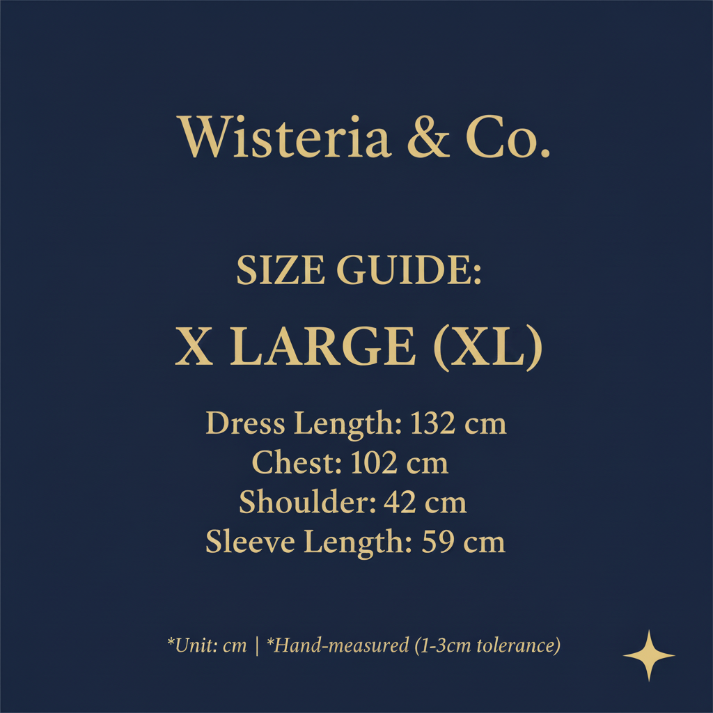 XL Size Guide Card